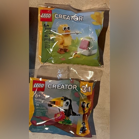 NWT Two sets of legos tropical tucan and easter chick painter fun ages 6+ - Picture 3 of 3